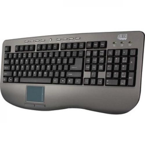 Adesso AKB 430UG Win Touch Pro Desktop Keyboard With Glidepoint Touchpad Left/500