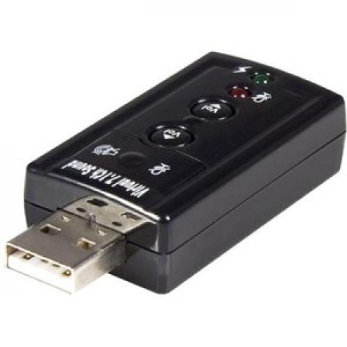 StarTech.com USB Audio Adapter   Virtual 7.1   External Sound Card   Stereo Audio Left/500