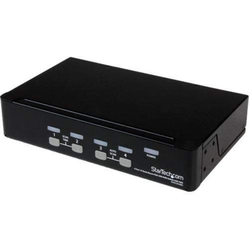 StarTech.com 4 Port 1U Rackmount USB KVM Switch With OSD Left/500