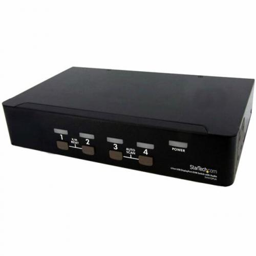 StarTech.com 4 Port USB DisplayPort KVM Switch With Audio Left/500