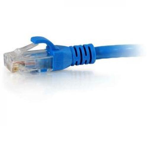C2G 7 Ft Cat6 Snagless Unshielded (UTP) Network Patch Cable (TAA)   Blue Left/500