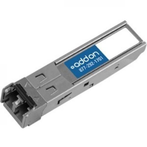 Brocade (Formerly) 10G SFPP SR Compatible TAA Compliant 10GBase SR SFP+ Transceiver (MMF, 850nm, 300m, LC, DOM) Left/500