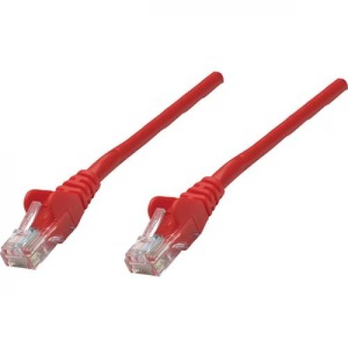 Intellinet Network Solutions Cat5e UTP Network Patch Cable, 1 Ft (0.3 M), Red Left/500