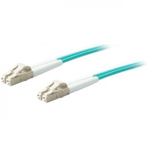 AddOn 1m LC (Male) To LC (Male) Aqua OM4 Duplex Fiber OFNR (Riser Rated) Patch Cable Left/500