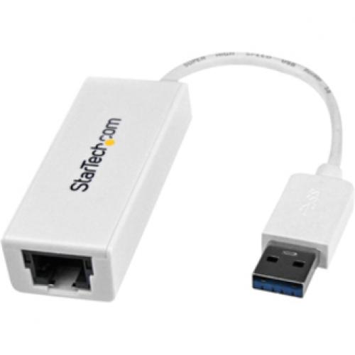 StarTech.com USB To Ethernet Adapter, USB 3.0 To 10/100/1000 Gigabit Ethernet LAN Adapter, USB To RJ45 Adapter, TAA Compliant Left/500