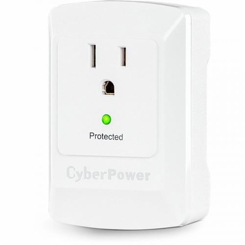 CyberPower CSB100W Essential 1   Outlet Surge With 900 J Left/500