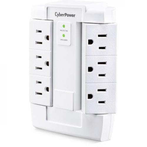CyberPower CSB600WS Essential 6   Outlet Surge With 900 J Left/500