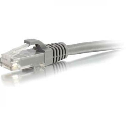 C2G 6ft Cat6 Ethernet Cable   Snagless Unshielded (UTP)   Gray Left/500