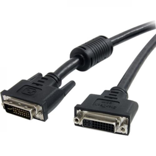 StarTech.com 10 Ft DVI I Dual Link Digital Analog Monitor Extension Cable M/F Left/500