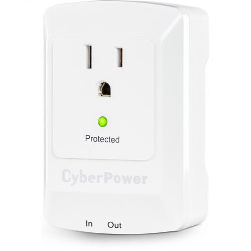 CyberPower CSP100TW Professional 1   Outlet Surge With 900 J Left/500