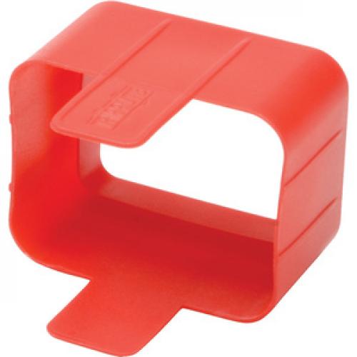 PDU PLUG LOCK CONNECTOR C20 POWER CORD TO C19 OUTLET RED 100PK Left/500