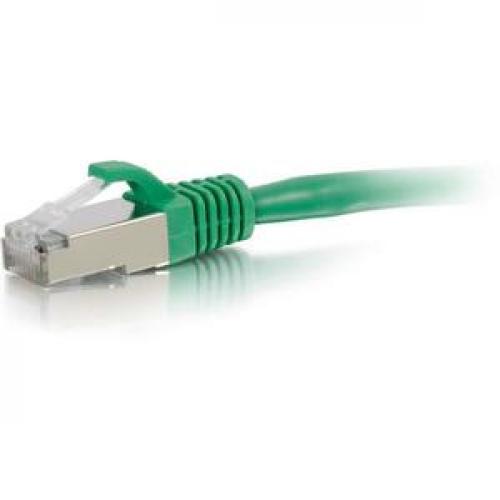 C2G 7ft Cat6 Ethernet Cable   Snagless Shielded (STP)   Green Left/500