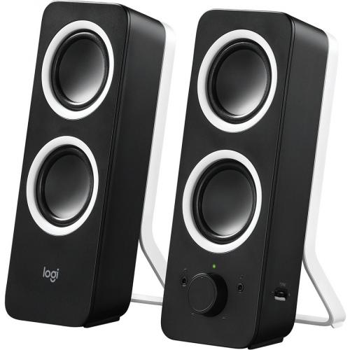 Logitech Multimedia Speakers Z200 With Stereo Sound For Multiple Devices (Midnight Black) Left/500