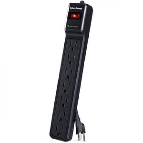 CyberPower CSB7012 Essential 7   Outlet Surge With 1500 J Left/500