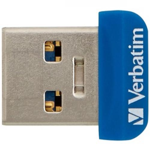 Verbatim 64GB Store 'n' Stay Nano USB 3.0 Flash Drive   Blue Left/500