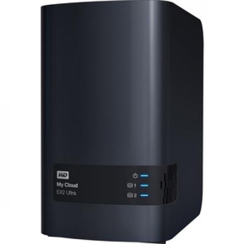 WDBVBZ0000NCH NESN WD Diskless My Cloud EX2 Ultra Network Attached Storage   NAS   WDBVBZ0000NCH NESN Left/500