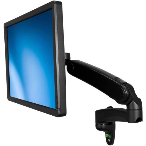 StarTech.com Single Wall Mount Monitor Arm, Gas Spring, Full Motion Articulating, For VESA Mount Monitors Up To 34" (19.8lb/9kg) Left/500