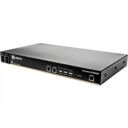 Vertiv Avocent 32 Port ACS8000 Console System With Dual AC Power Supply And Analog Modem, Non TAA Left/500