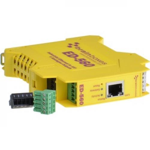 Brainboxes   Ethernet To 4 Analogue Outputs + RS485 Gateway Left/500