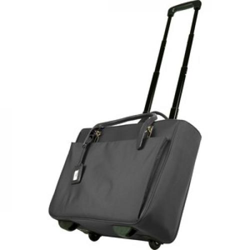 WIB Florence Carrying Case (Rolling Tote) For 17.3" Notebook   Black Left/500