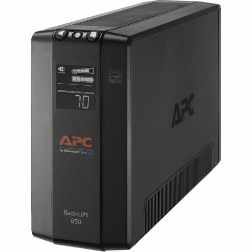 APC By Schneider Electric Back UPS Pro BX850M, Compact Tower, 850VA, AVR, LCD, 120V Left/500