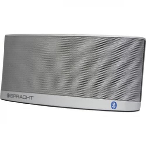 Spracht Blunote2.0 Portable Bluetooth Speaker System   10 W RMS   Silver Left/500