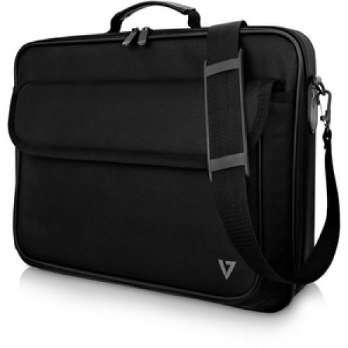 V7 Essential CCK16 BLK 3N Carrying Case (Briefcase) For 16.1" Notebook   Black Left/500