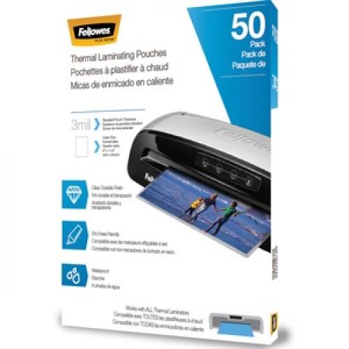 Fellowes Letter Size Thermal Laminating Pouches Left/500