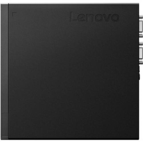 Lenovo ThinkCentre M920q 10RS0014US Desktop Computer   Intel Core I5 8th Gen I5 8500T 2.10 GHz   8 GB RAM DDR4 SDRAM   256 GB SSD   Tiny   Raven Black Left/500