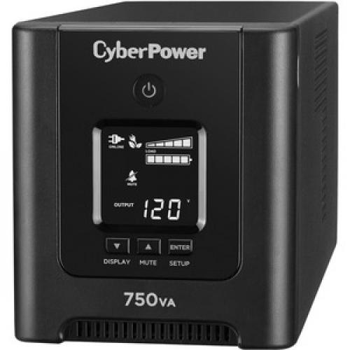 CyberPower PFC Sinewave OR750PFCLCD 750VA Mini Tower UPS Left/500
