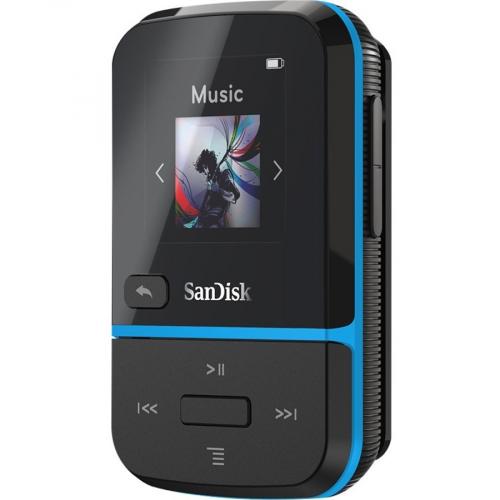 SanDisk Clip Sport Go 32 GB Flash MP3 Player   Blue Left/500