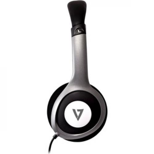 V7 Deluxe Stereo Headphones With Volume Control Left/500