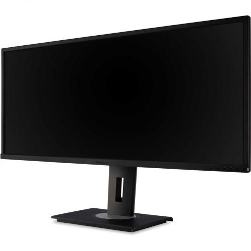 ViewSonic VG3448 34 Inch Ultra Wide 21:9 WQHD Ergonomic Monitor With HDMI DisplayPort USB, 40 Degree Tilt And FreeSync For Home And Office Left/500