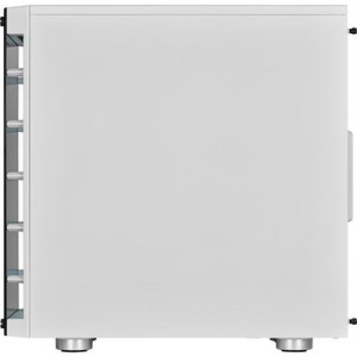 Corsair ICUE 465X RGB Mid Tower ATX Smart Case   White Left/500