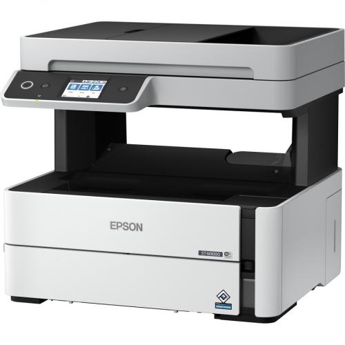Epson WorkForce ST M3000 Monochrome Multifunction Supertank Printer. Cartridge Free MFP With ADF & Fax Inkjet Copier/Fax/Scanner 1200x2400 Dpi Print Automatic Duplex Print 1200 Dpi Optical Scan 20 Ppm Up To 23k Pages Of Ink Wireless LAN Left/500