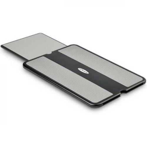 StarTech.com Lap Desk   For 13" / 15" Laptops   Portable Notebook Lap Pad   Retractable Mouse Pad   Anti Slip Heat Guard Surface (NTBKPAD) Left/500
