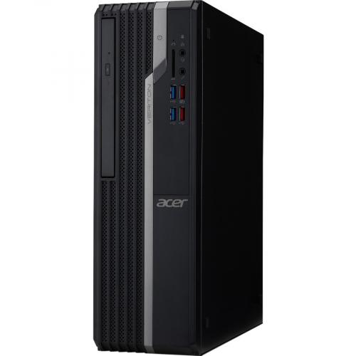 Acer Veriton X4665G Desktop Computer   Intel Core I7 9th Gen I7 9700 Octa Core (8 Core) 3 GHz   16 GB RAM DDR4 SDRAM   256 GB SSD   Black Left/500