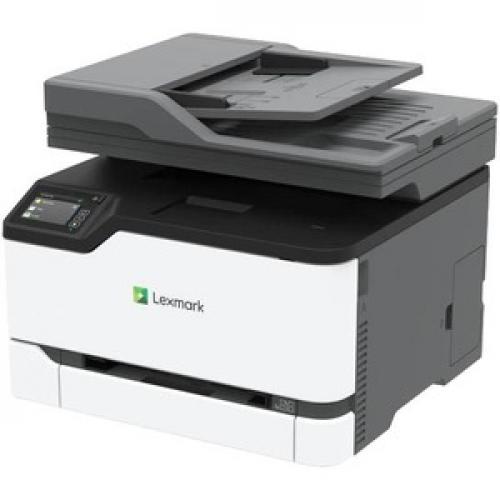Lexmark CX431adw Laser Multifunction Printer Color Copier/Fax/Scanner 26 Ppm Mono/26 Ppm Color Print 2400x600 Dpi Print Automatic Duplex Print 75000 Pages 251 Sheets Input 600 Dpi Optical Scan Color Fax Wireless LAN Left/500