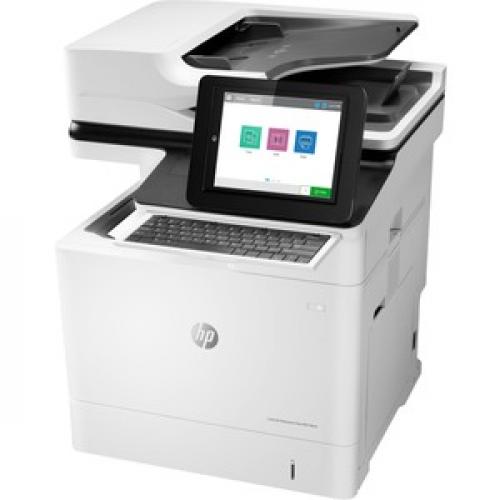 HP LaserJet M634h Laser Multifunction Printer Monochrome Copier/Scanner 52 Ppm Mono Print 1200x1200 Print Automatic Duplex Print 300000 Pages Monthly 650 Sheets Input Color Scanner 600 Optical Scan Gigabit Ethernet Left/500