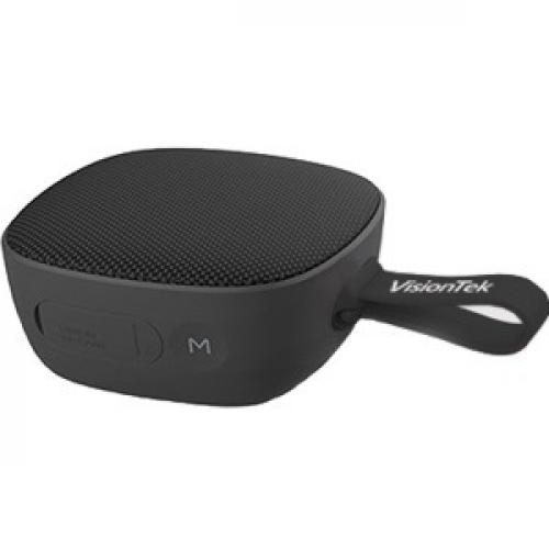 VisionTek Sound Cube Portable Bluetooth Speaker System   Black Left/500