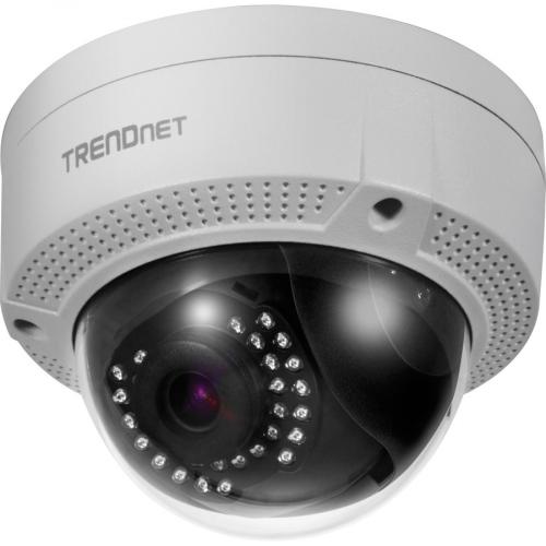 TRENDnet Indoor/Outdoor 4MP H.265 PoE IR Dome Network Camera, TV IP1329PI, 2560 X 1440, Security Camera With Night Vision Up To 30m (98 Ft), IP67 Rated, Free IOS And Android Mobile Apps Left/500