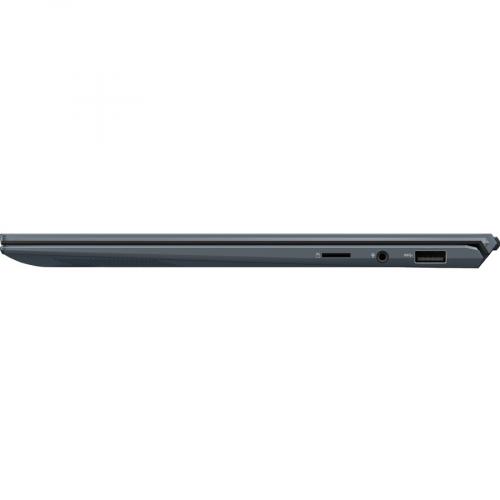 Asus ZenBook 14 UX435 UX435EG XH74 14" Rugged Notebook   Full HD   1920 X 1080   Intel Core I7 11th Gen I7 1165G7 Quad Core (4 Core) 2.80 GHz   16 GB Total RAM   512 GB SSD   Pine Gray Left/500