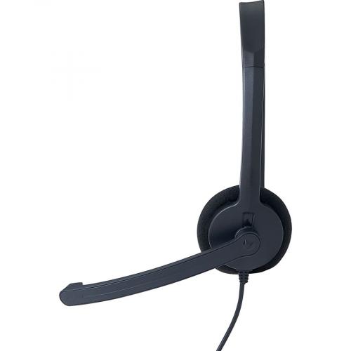 Verbatim Mono Headset With Microphone And In Line Remote Left/500
