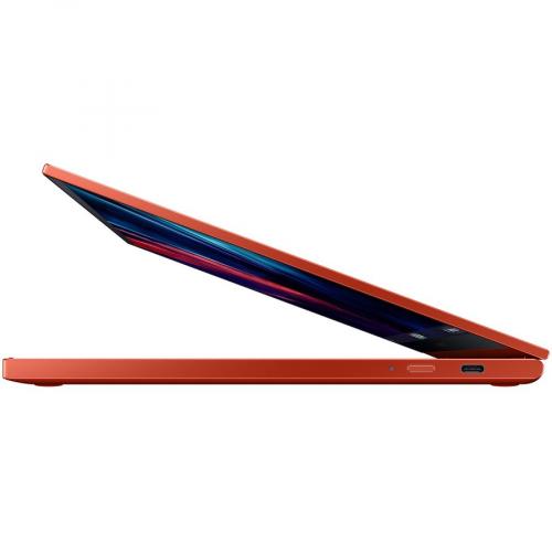 Samsung Galaxy Chromebook 2 XE530QDA KA2US 13.3" Touchscreen Convertible 2 In 1 Chromebook   Full HD   1920 X 1080   Intel Celeron 5205U 1.90 GHz   4 GB Total RAM   Fiesta Red Left/500