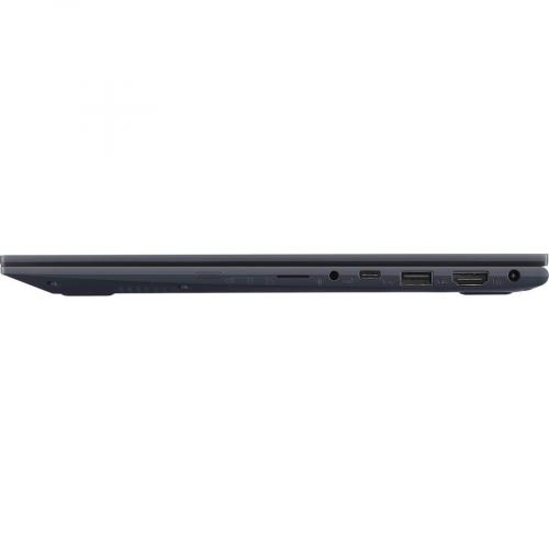 Asus VivoBook Flip 14 14" Touchscreen Convertible Notebook 1920 X 1080 FHD AMD Ryzen 5 5500U 8GB RAM 512GB RAM Bespoke Black Left/500