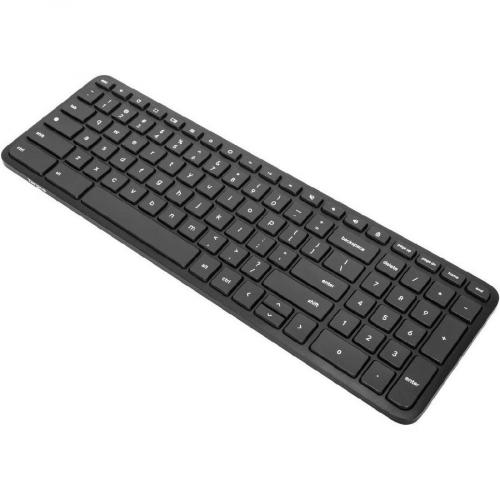 Targus Works With Chromebook Midsize Bluetooth Antimicrobial Keyboard Left/500