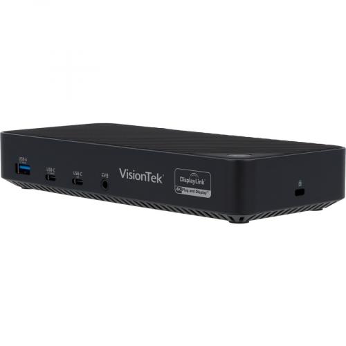 VisionTek VT7000   Triple Display 4K USB C Docking Station With 100W Power Delivery Left/500