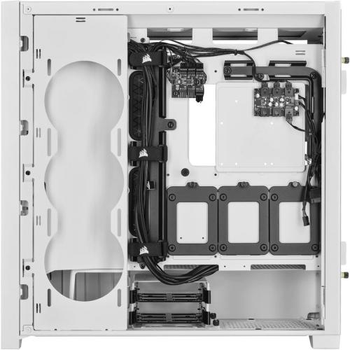 Corsair ICUE 5000X RGB QL Edition Mid Tower ATX Case   True White Left/500