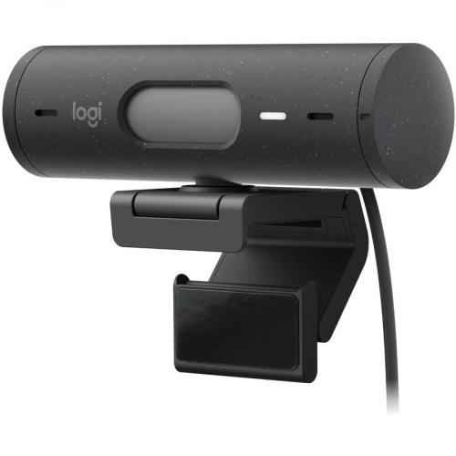 Logitech BRIO 505 Webcam   4 Megapixel   60 Fps   Graphite   USB Type C Left/500