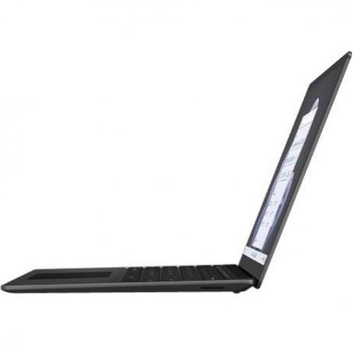 Microsoft Surface Laptop 5 13.5" Touchscreen Notebook   2256 X 1504   Intel Core I7 12th Gen I7 1265U 1.80 GHz   Intel Evo Platform   16 GB Total RAM   256 GB SSD   Matte Black   TAA Compliant Left/500